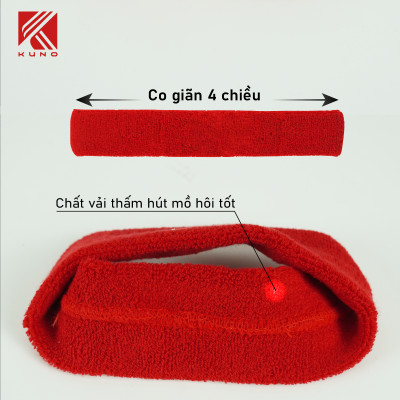 Băng Đô Thể Thao Cotton Nam Nữ Băng Đô Đeo Trán Thấm Hút Mồ Hôi