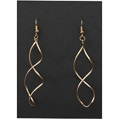 Bông tai nữ dáng dài vặn xoắn BT163