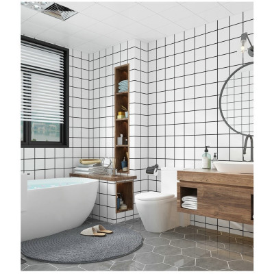 Bộ 20 Tấm Xốp Dán Tường 3D PVC Gỗ Kem 60x30cm Keo Sẵn Dày 2,5mm Cao Cấp, Sang Trọng