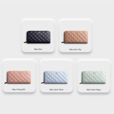Ví Lata ( Thời trang nữ dáng cầm tay dáng dài - Ví da VN73 )