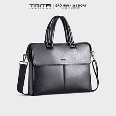 Cặp công sở Trita ( Thời trang nam phối ngăn - Cặp da TCA20 )