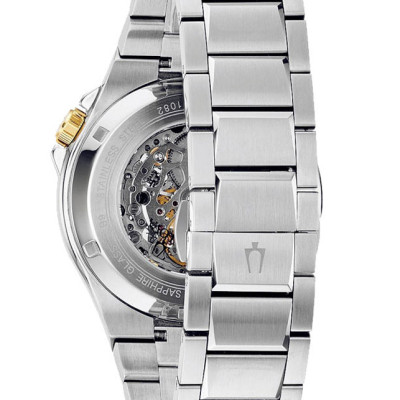 Đồng Hồ Nam Bulova Dây Thép Không Gỉ 98A224 - Mặt Đen (Sapphire)