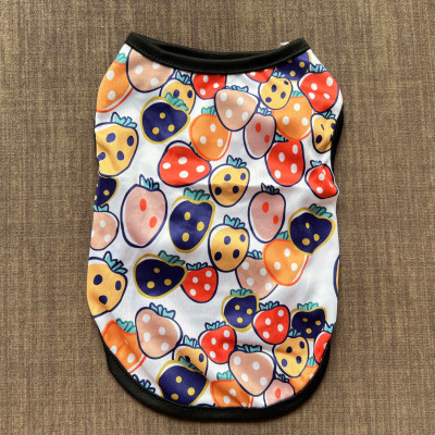 ÁO THUN BA LỖ DÂU TÂY THÔNG HƠI SIÊU DỄ THƯƠNG TỪ 1-5KG DÀNH CHO THÚ CƯNG CHÓ MÈO