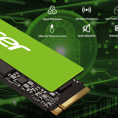 Ổ cứng SSD Acer FA200 M.2 NVMe 2.0 PCIe 4.0; Read speeds up to 7200 MB/s; tương thích Laptop, PC, PS5 - Bảo hành 5 năm Hàng chính hãng