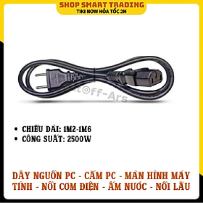 Dây Nguồn PC - Cắm PC - Màn Hình Máy Tính - Nồi Cơm Điện - Ấm Nước - Nồi Lẩu, An toàn, Tiện Dụng -Hàng Nhập khẩu