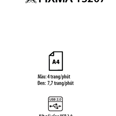 Máy in phun màu Canon Ts207- hàng chính hãng
