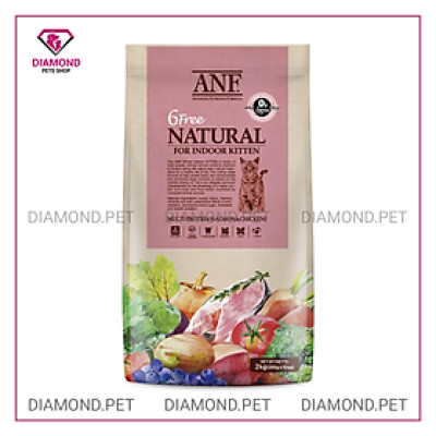 [ 6KG ] - Thức ăn hạt cho mèo con ANF 6FREE INDOOR KITTEN