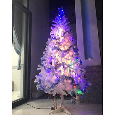 Cây thông noel màu trắng 1m2 - Tán dày và đẹp, cây thông chắc chắn và dể tháo lắp