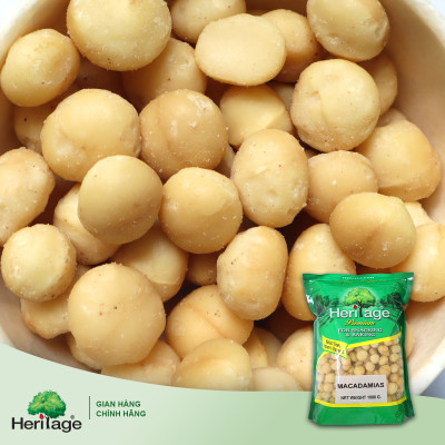 NHÂN HẠT MACADAMIA NGUYÊN HẠT HERITAGE THÁI LAN 1KG