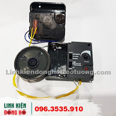 Bộ máy phát nhạc chuông điểm giờ cho đồng hồ treo tường 3 kiểu nhạc- có chế độ nghỉ đêm LOẠI 1 BẢO HÀNH chính hãƞg 24 THÁNG