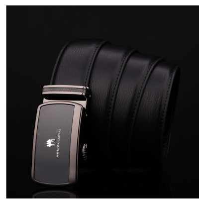 Thắt lưng nam da bò nguyên chất mặt khóa tự động hợp kim cao cấp