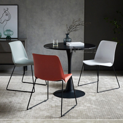 Ghế tiếp khách văn phòng thân nhựa chân sắt Ghế ăn cafe nhựa PP đẹp đơn giản HCM CC1550-S
