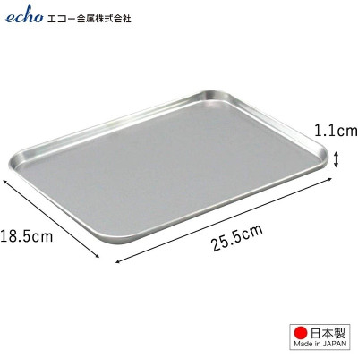 Khay inox đựng đồ đa năng nhà bếp Echo Metal - Hàng nội địa Nhật Bản, nhập khẩu chính hãng (#Made in Japan)