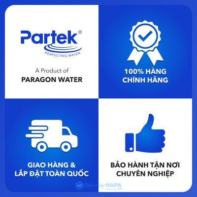 Bộ Lọc Thô PARTEK P1020-2PRS 2 Cốc Cao Cấp - Bộ Lọc Đôi 10 inch, Công Nghệ Mỹ Chuẩn NSF - Hàng Chính Hãng - Pre-treatment Không Dùng Điện, Bộ Đôi Lọc Nước Sinh Hoạt Sediment Filter 5 Micron