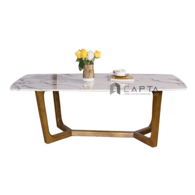 Bàn Sofa 1m2 TS Concorde A-12E N Nội thất Capta Bàn tiếp khách mặt đá nhân tạo chân gỗ