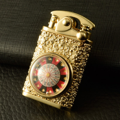 Vỏ Hột Quẹt Bật Lửa Xăng Zorro Z613 Thiết Kế Họa Tiết Vòng Xoay Roulette Đẹp Độc Lạ - Dùng Xăng Bấc Đá Cao Cấp