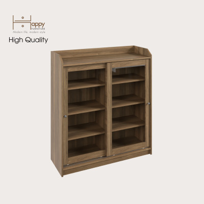[Happy Home Furniture] RUNI, Tủ đựng đồ - 2 cánh cửa kính,  105cm x 37cm x 116cm ( DxRxC), TCL_001