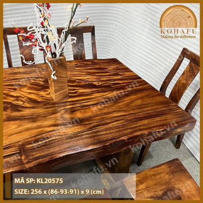 Mặt Bàn Me Tây Uốn Lượn Tự Nhiên - KL20575