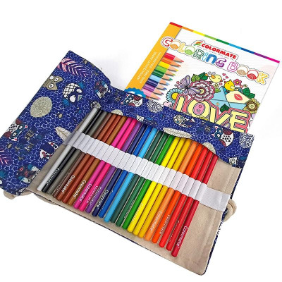Bộ Bút Chì Màu Roll Up Coloring Set Colormate 11697