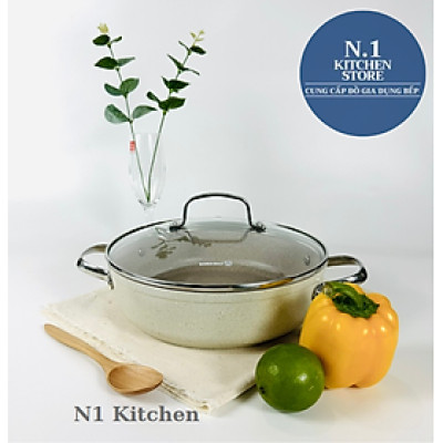 Nồi chống dính cao cấp Korkmaz Granita thân thấp - Hàng chính hãng