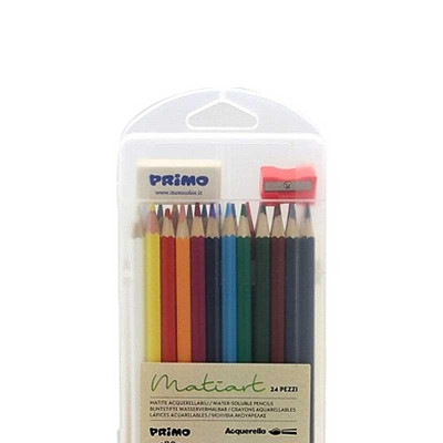 Hộp 24 Bút Chì Màu Lục Giác Hòa Tan Trong Nước Ø 3,3 mm - Primo 49