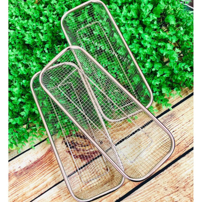 [MỚI] Rổ Inox Hình Chữ Nhật - Không Rỉ Sét 13* 30 cm. Chuyên phục vụ Sp Gia dụng, Khuôn làm bánh, Dụng cụ học Sinh, Nhà