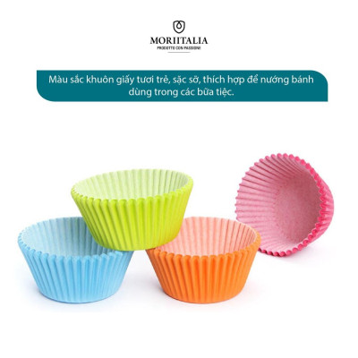 Giấy nướng bánh cupcake La Fonte set 100 khuôn YY20410