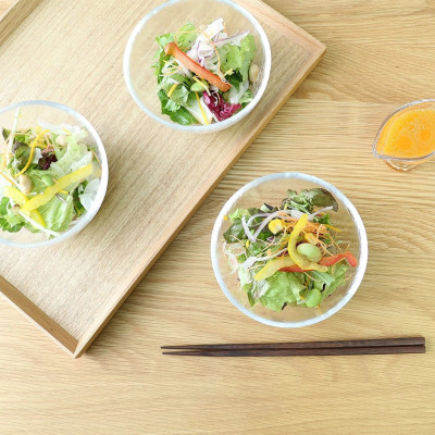 Aderia - Rimlet - Tô salad thuỷ tinh - 12cm - Bộ 3 cái