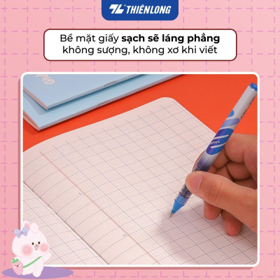 Combo 5 Tập học sinh 48 trang 5 ô ly vuông 2.5mm chấm kẻ 2/3 100gsm NB-116 Thiên Long - Mẫu ngẫu nhiên