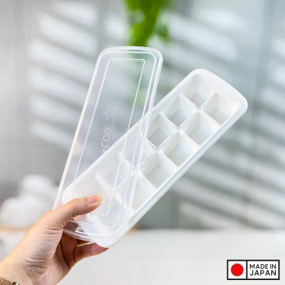 Khay làm đá có nắp đậy Inomata Ice Tray 12 viên