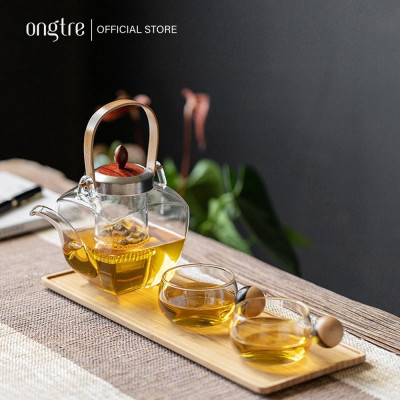  Khay tre tròn, vuông, chữ nhật decor ONGTRE hình chữ nhật đựng đồ ăn, uống trà