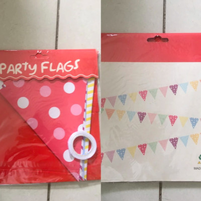 Dây cờ tam giác trang trí sinh nhật- dây treo trang trí
