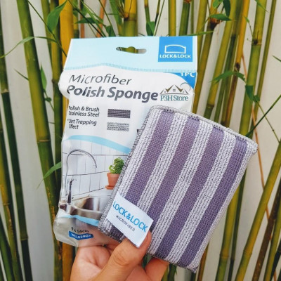 Miếng rửa chén Lock&Lock Microfiber chùi rửa đa năng WEL028 WEL029