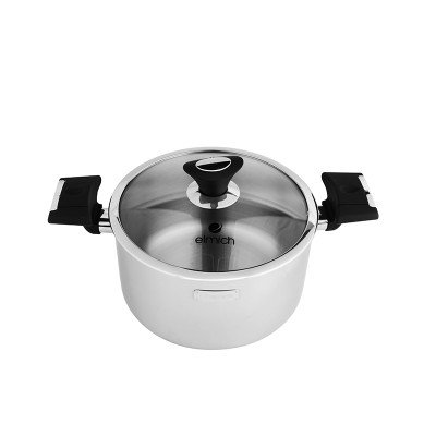 Bộ nồi chảo Elmich EDA-0866 ( inox 3 lớp đáy liền cao cấp - quánh 16, nồi 20, chảo 24cm) - Hàng chính hãng