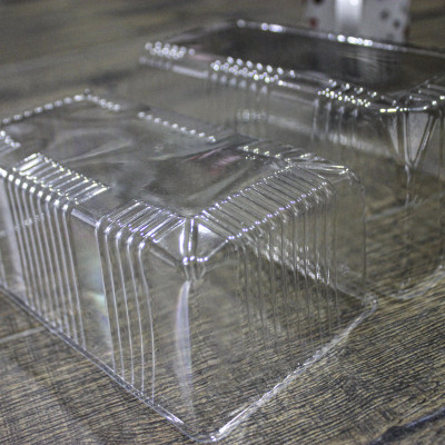 Combo 100 cái hộp/khay nhựa đựng bánh size L02