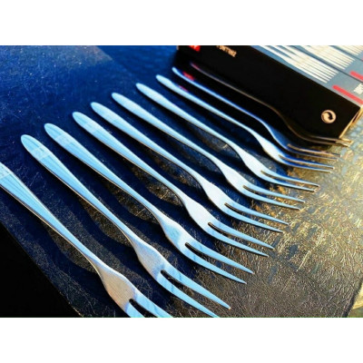 Bộ 10 Nĩa Hoa Quả Inox Cao Cấp Loại Đầu 2 Răng - Nĩa Ăn Trái Cây Đồ Tráng Miệng Cao Cấp - Hàng Loại 1 - Chính Hãng MINIIN