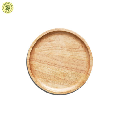 Khay Gỗ Tròn Cao Su Đường Kính 20cm, 25cm, 30cm - Đồ Gỗ Nhà Bếp Thương Hiệu Trường Sơn