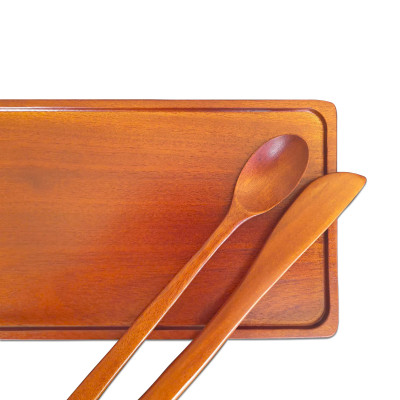 Khay Gỗ Chữ Nhật Đa Năng Xà Cừ 30 cm - Dùng Đựng Đồ Ăn, Trà, Bánh Ngọt, Đồ Dùng, Decor Trang Trí - Đồ Gia Dụng Gỗ Trường Sơn