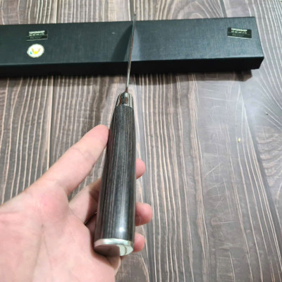 DAO - DAO BẾP NHẬT BẢN SANTOKU THÉP DAMASCUS MÃ A13 DT116 nt topcomshop vn