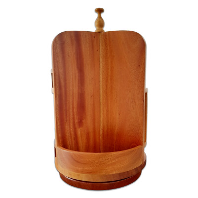 Khay Gỗ Xà Cừ Đa Năng Xoay 360 Độ Đựng Gia vị Muỗng Đũa Trên Bàn Ăn - Đồ Gỗ Nhà Bếp Thương Hiệu Trường Sơn