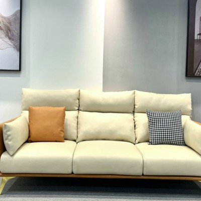 Ghế sofa băng 4 chỗ ngồi Tundo 200 x 85 cm x 85 cm màu xanh lá mạ