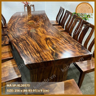 Mặt Bàn Me Tây Uốn Lượn Tự Nhiên - KL20575