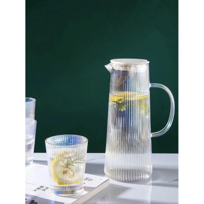 BỘ BÌNH UỐNG NƯỚC KÈM 6 CỐC THỦY TINH CHỊU NHIỆT CAO CẤP