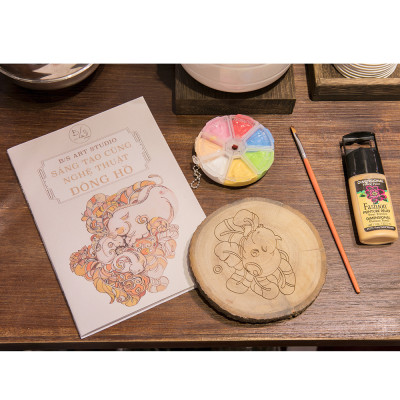 Bộ tập vẽ, tô màu và Sáng tạo cùng nghệ thuật Đông Hồ - Bộ họa cụ của họa sĩ chuyên nghiệp