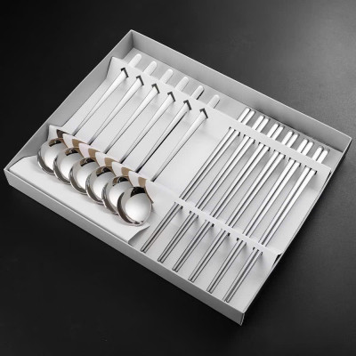 Bộ 12 Muỗng Đũa Inox Sáng Bóng – Không Gỉ, Chống Oxi Hóa – Thiết Kế Sang Trọng - HÀNG CHÍNH HÃNG MINIIN