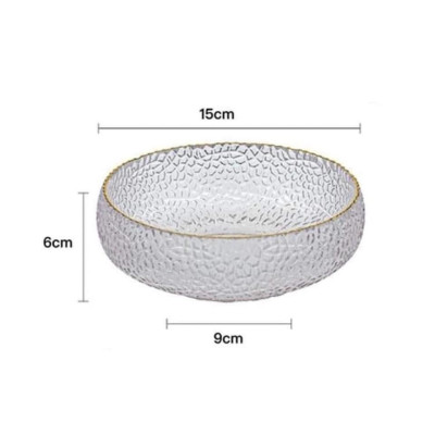 TÔ ĂN SALAD HOA QUẢ THỦY TINH CAO CẤP VÂN SẦN - VD153