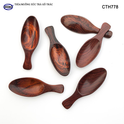 Muỗng xúc trà gỗ trắc siêu sạch (HAHANCO) Hữu dụng cho bạn mỗi khi thưởng trà - CTH778