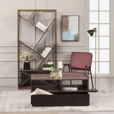 Bàn trà bằng gỗ phòng khách thiết kế tiện dụng SMLIFE Casanova