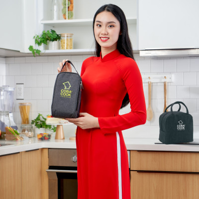 Bộ túi hộp cơm thủy tinh COBA