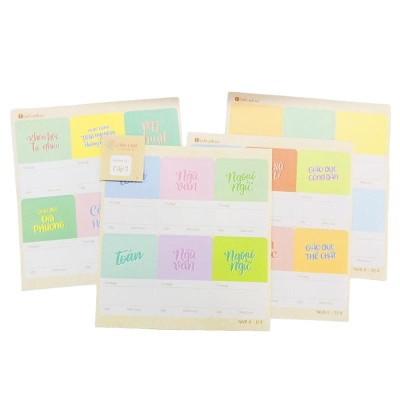 Bộ 24 Nhãn Vở B Cấp II - Linh Lan